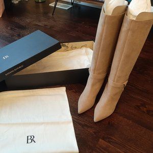 NWT Banana Republic Luxurious Torri Tall Suede Low Heel Boots
